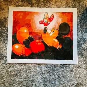 Vintage mickey mouse painting